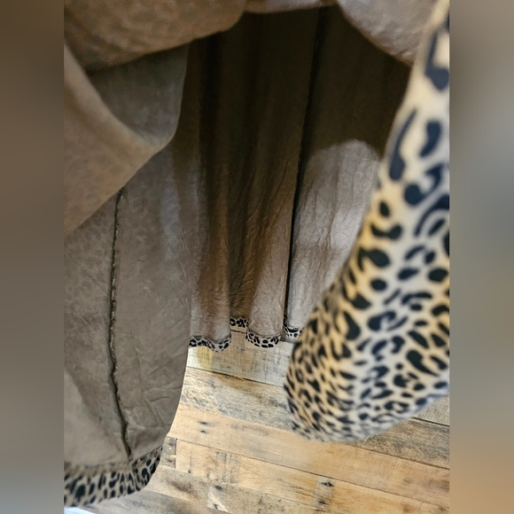 Old Navy women's leopard print causal A-line midi dress size L/XL - Picture 8 of 14